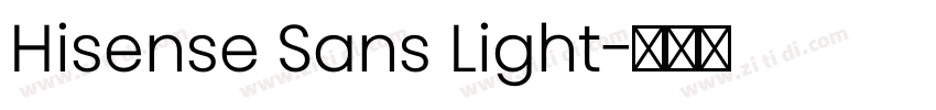 Hisense Sans Light字体转换